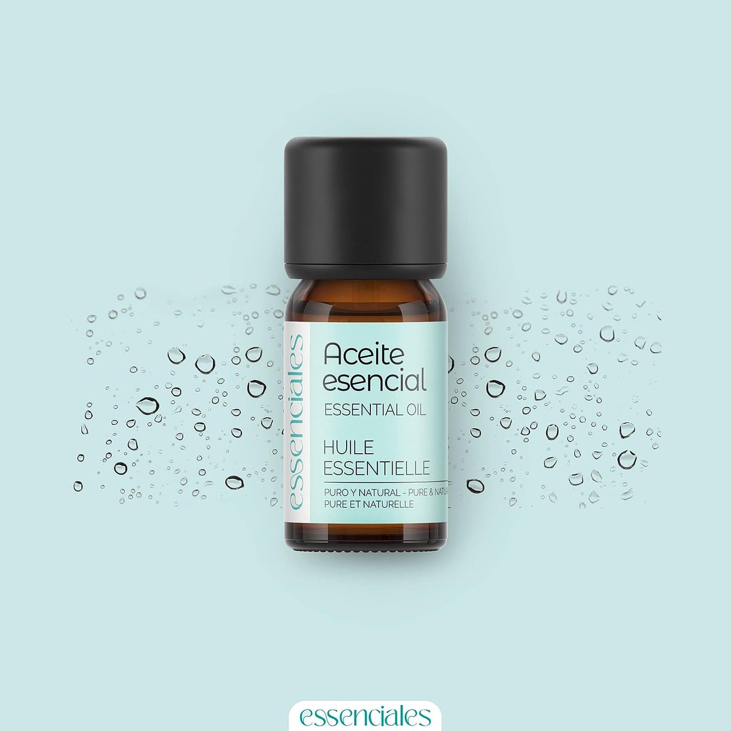 ESSENCIALES Aceite Esencial De Romero Alcanfor 10 Ml – 100% Puro Y Natural – Ideal Para Masaje Corporal, Aromaterapia Y Difusor
