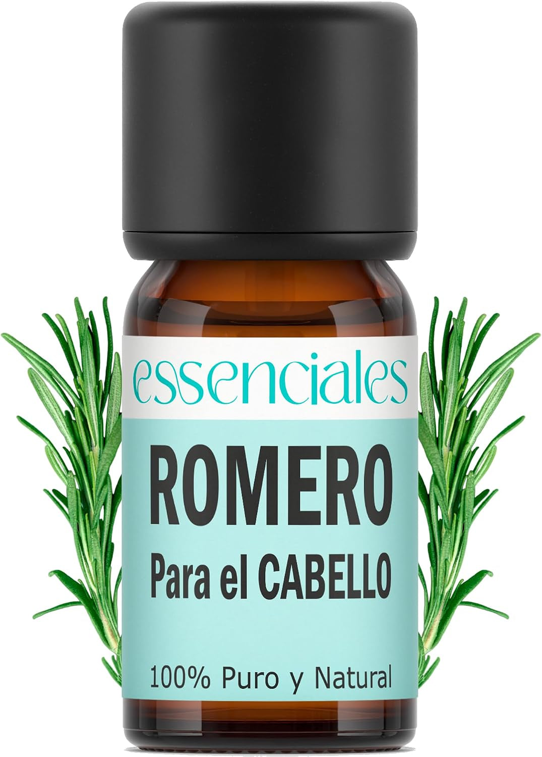 ESSENCIALES Aceite Esencial De Romero Alcanfor 10 Ml – 100% Puro Y Natural – Ideal Para Masaje Corporal, Aromaterapia Y Difusor