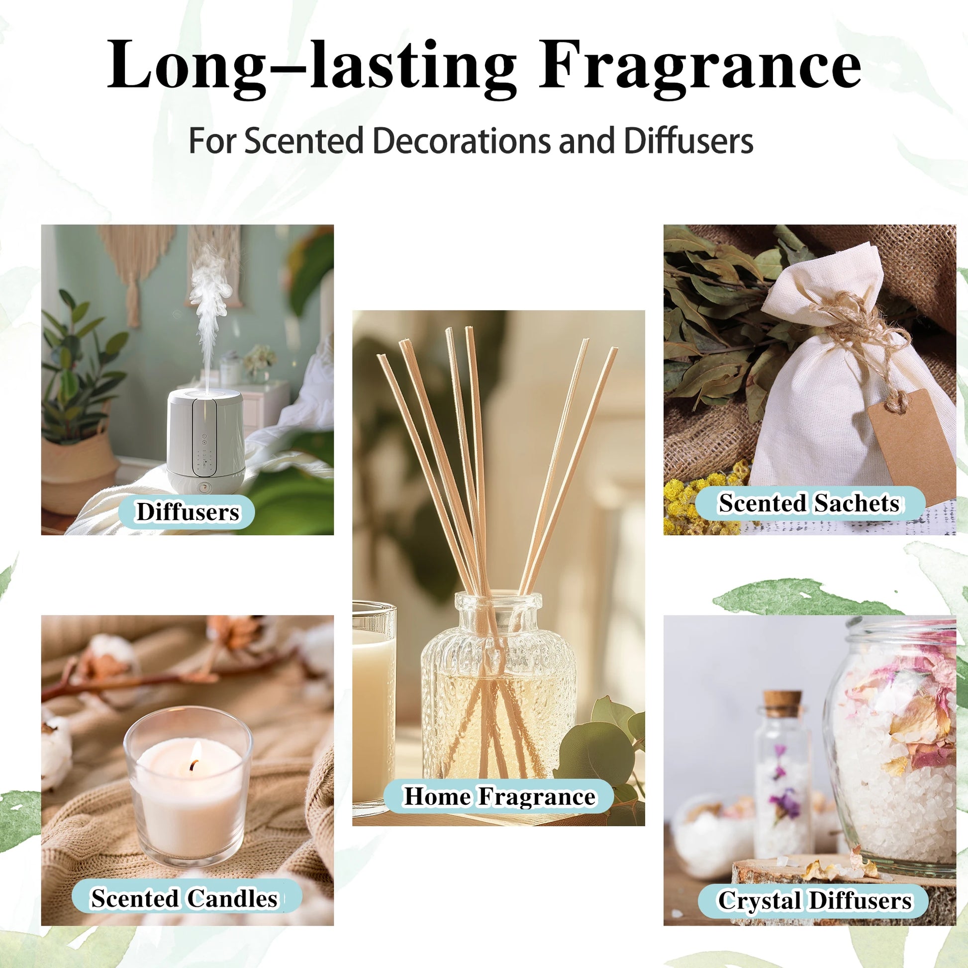 1PCS 100ML Essential Oil with Dropper Sandalwood Lavender Eucalyptus Vanilla Aroma Oil for Humidifier Scent Candle Burner