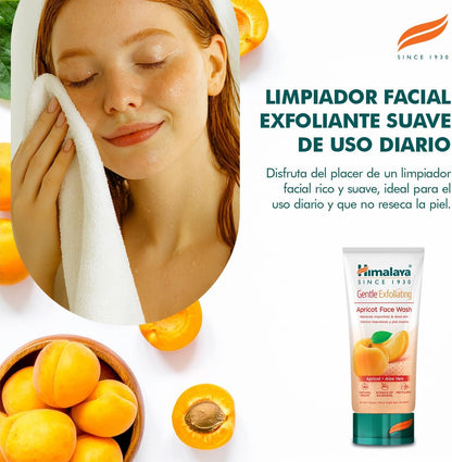 Himalaya Gentle Exfoliating Daily Face Wash with Herbal Actives Apricot, Neem, and Lemon | Cleanses Skin Effectively, Moisturizes, Exfoliates Gently, Suitable for All Skin Types -150Ml