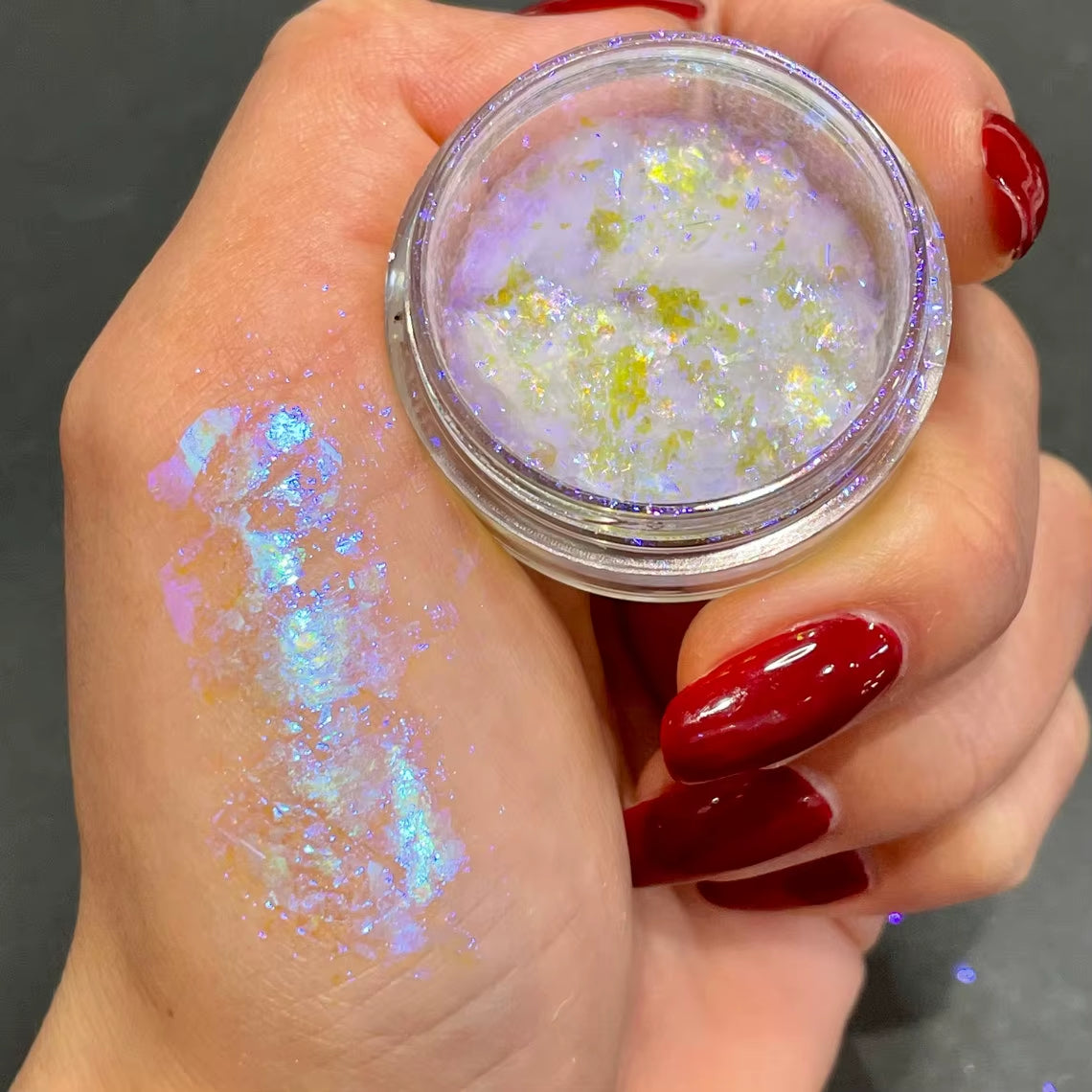 Sparkly Chameleon Nail Opal Flakes Magic Mirror Aurora Thick Nail Sequins Pigment Eye Shadow Colorshift Mermaid Nail Chrome Dust